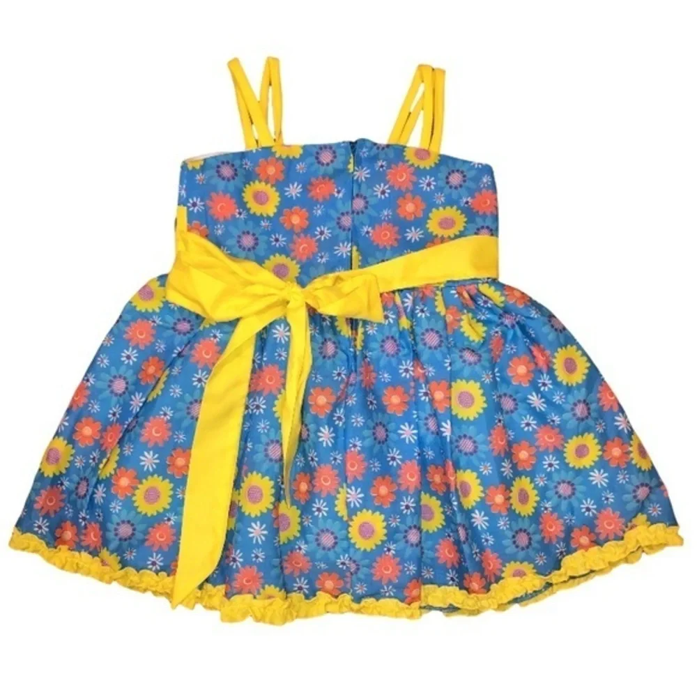 5 for $25 ❄️ Girls 2T/3T Floral Summer Sun Dress‎ and Matching Headband NEW